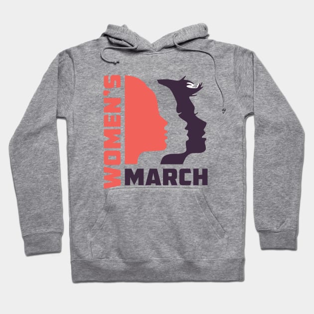 Women's March Hoodie by VEKTORKITA